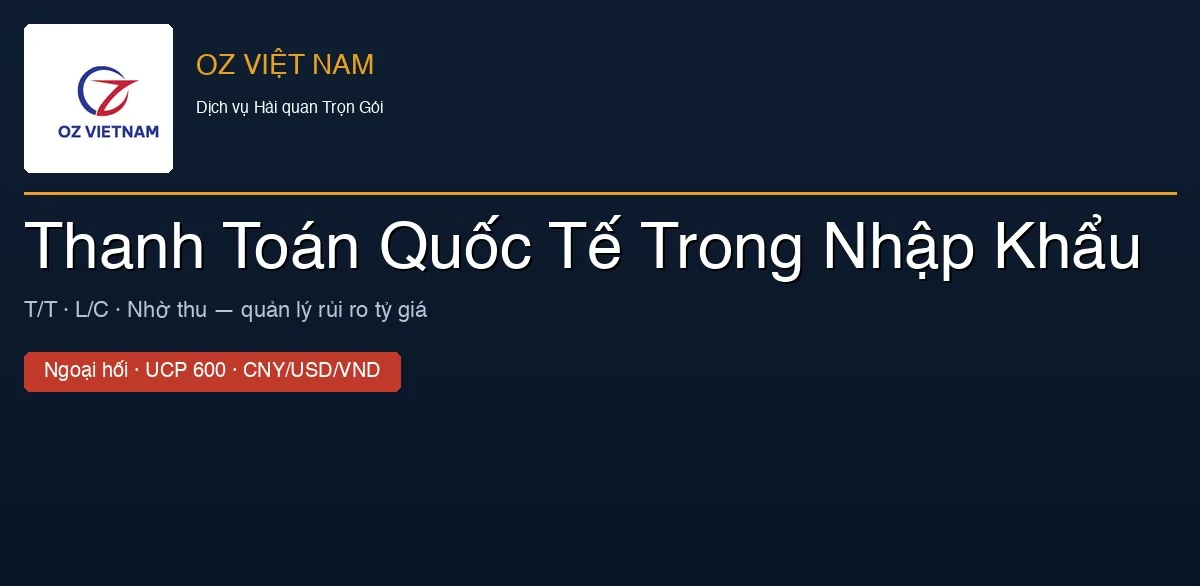 Thanh toán quốc tế nhập khẩu
